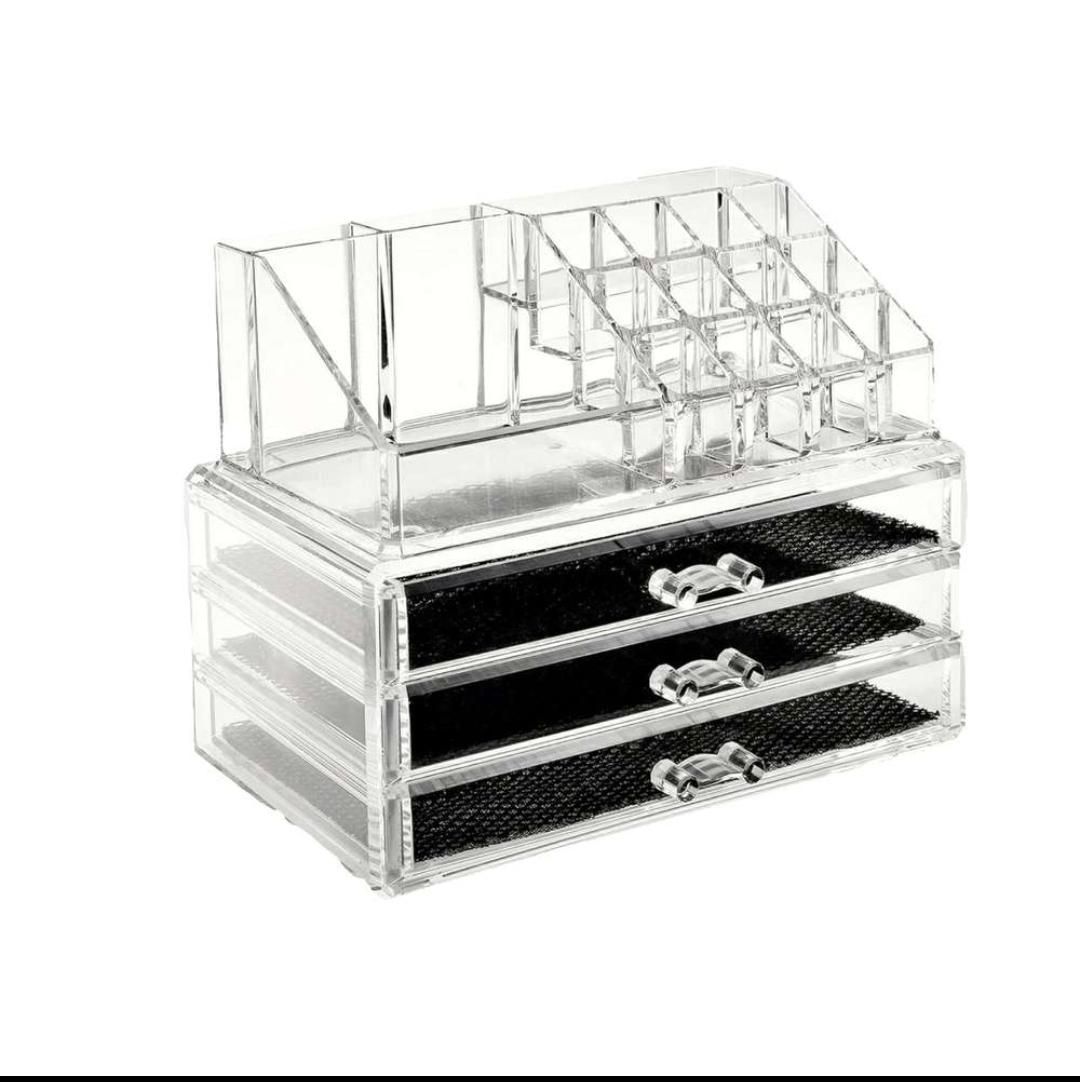 cdfead7b-43b3-4454-8371-ae8e333ca4cc استند لوازم آرایشی سه کشو نیلوشاپ - Image 1